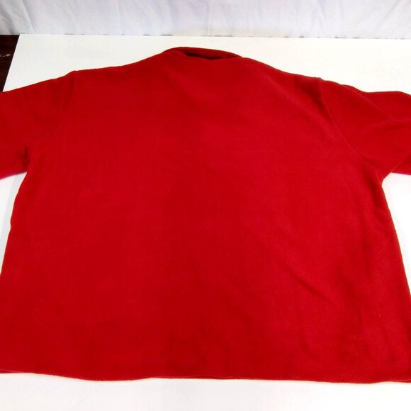 King Louie America Fleece 1/4 Zip Pullover Sweatshirt Red Men 3XL Union Made USA - Picture 7 of 8